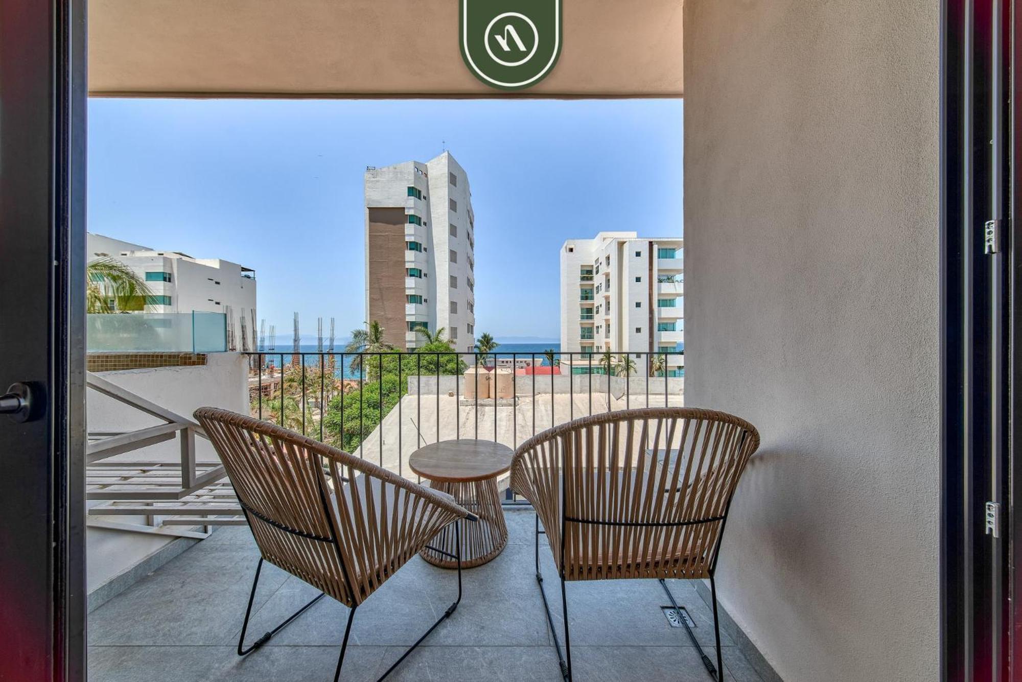 Oceanview 1 Bedroom Condo - Private Jacuzzi - Rooftop Bucerias Exterior photo